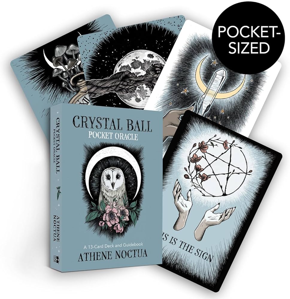 Crystal ball pocket oracle cards