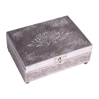 Lotus tarot box (copper/silver colour)