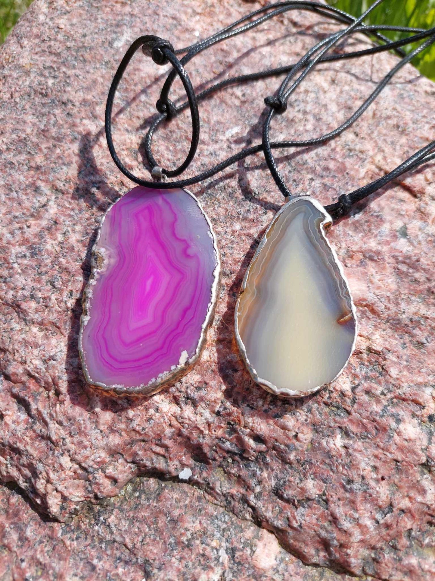 Painted Agate neckalce