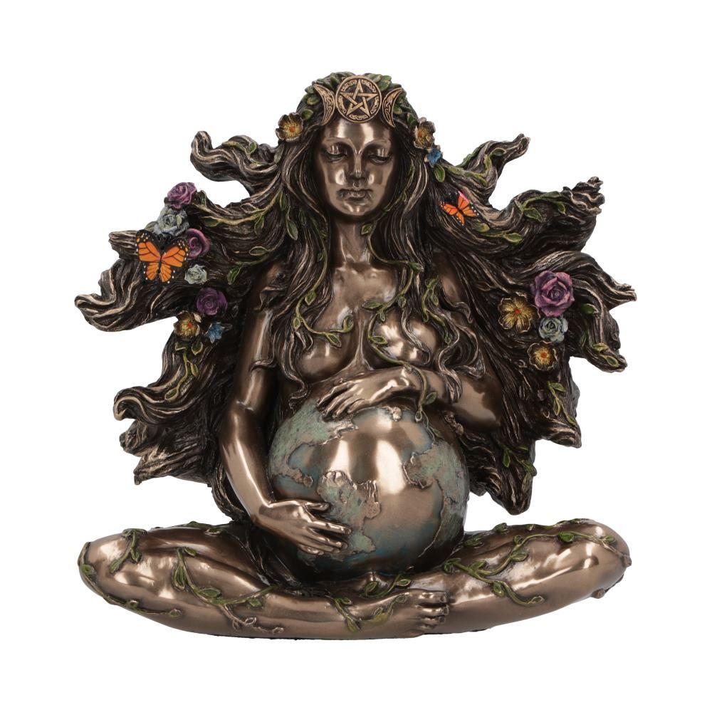 Mother Earth Gaia Statue (Bronze,Hand painted,Medium) 18cm