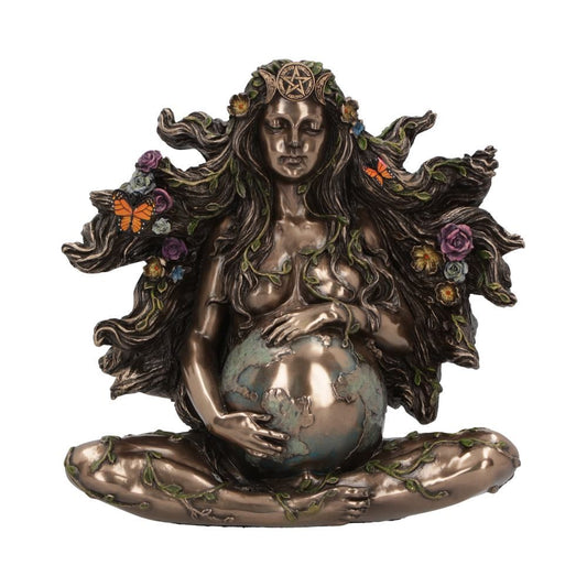 Mother Earth Gaia Statue (Bronze,Hand painted,Medium) 18cm