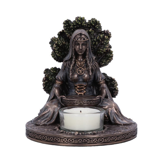 Danu Tealight holder Statue (Painted, Medium) 12,5 cm