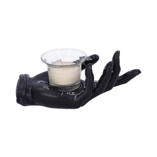 Palm shaped candle holder